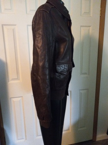 Avirex New York USAF JACKET FLYERS, Giacca Pelle A2 Air Force Taglia 38 - Foto 4 di 11