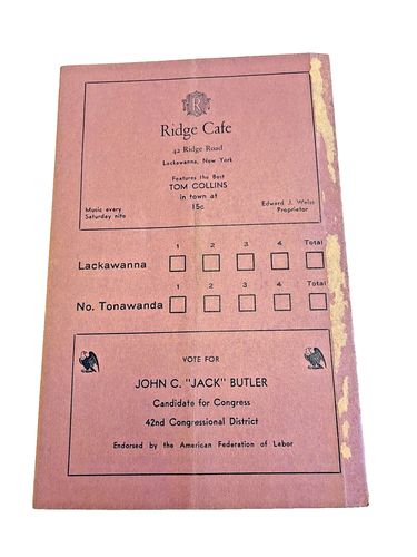 Program High School Football Lackawanna vs North Tonawanda New York NY 1938 - Picture 3 of 3