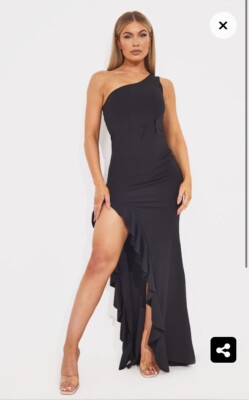 chinese dress ladies Montret Cutout One-Shoulder Maxi Dress Black / S main image 0