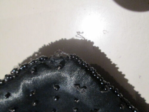 Beaded black clutch purse evening bag VINTAGE, hand beaded, phone friendly, EUC - Picture 19 of 21
