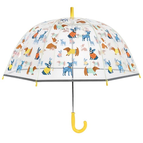 Susino Children's See-Through Dome Umbrella - Cute Puppy Dogs - Picture 5 of 6