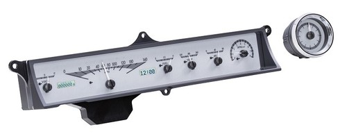 Dakota Digital 1963-64 Cadillac Analog Gauge System Silver White VHX-63C-CAD-S-W - Picture 2 of 5