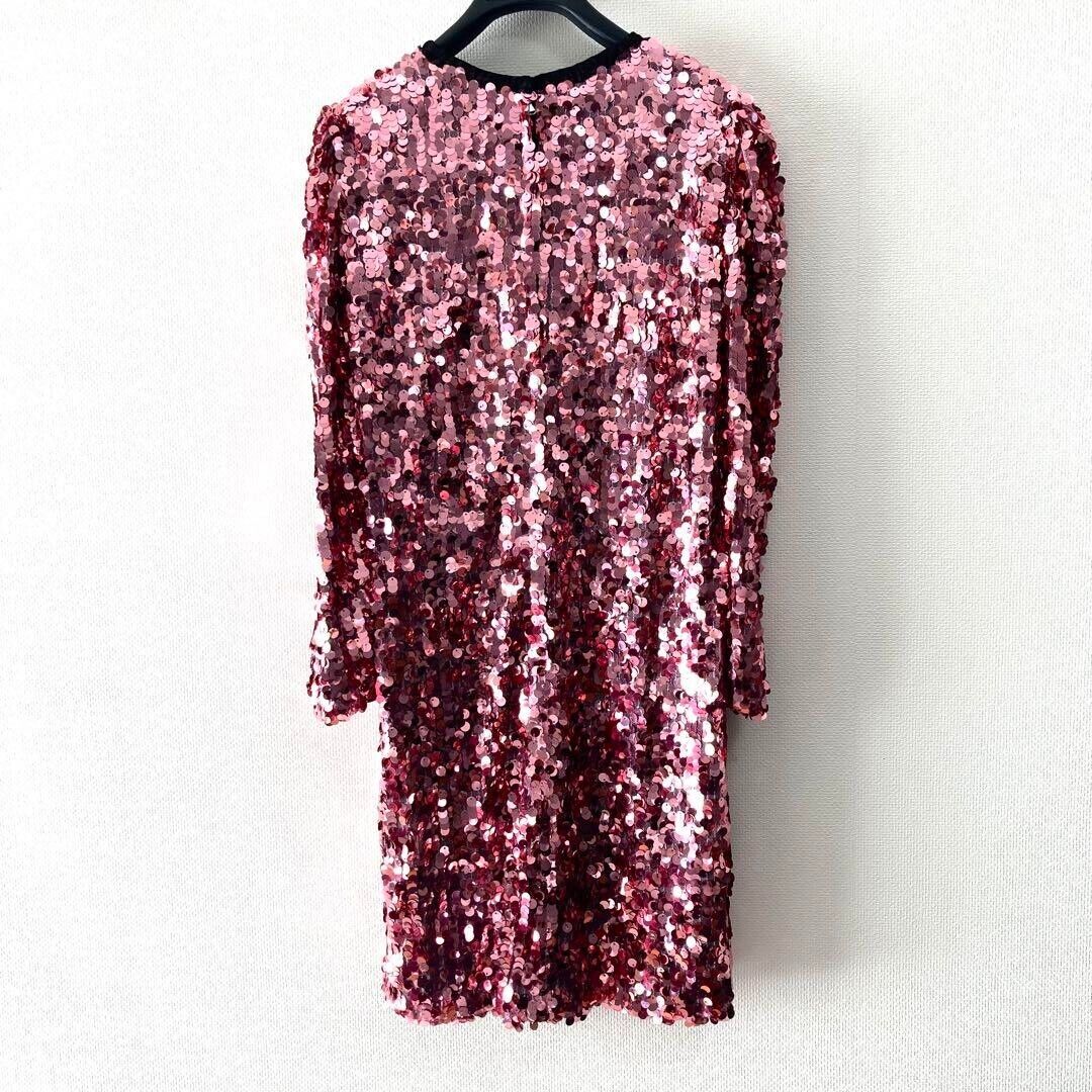 Dolce & Gabbana Dress Sequins Women Size 38 Polyester Pink Dolce & Gabbana Dress Sequins Women Size 38 Polyester Pink