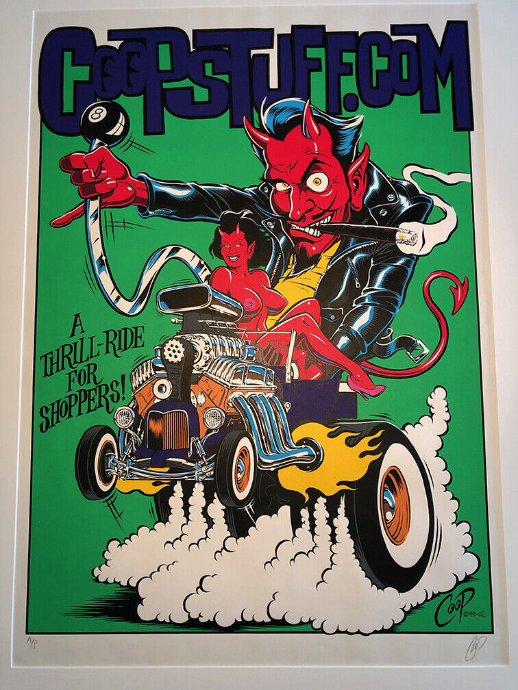 Vintage Coop @99-02 Silkscreen Artist Proof Poster 1999 Signed
