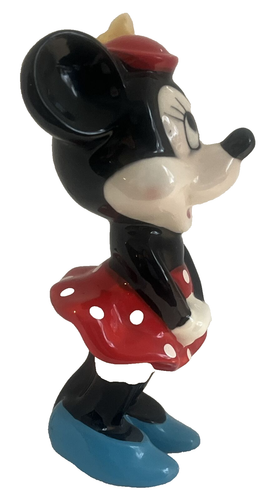 Estatuilla de Minnie Mouse de cerámica de Walt Disney Productions Japón de colección - Imagen 3 de 7
