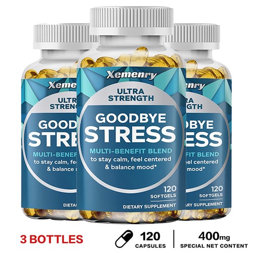 120pcs Goodbye Stress 400mg-Improve Sleep, Stress Relief, Relaxation- L-Theanine - Picture 11 of 12