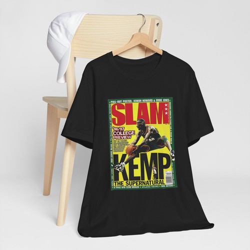Shawn Kemp SLAM Retro NBA Mens Graphic Tee Unisex T-Shirt Seattle Supersonics - Picture 6 of 12