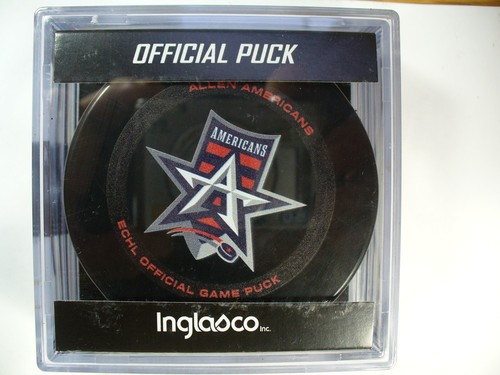 ECHL Allen Americans '24-25 Season Logo Official Game Hockey Puck Collect Pucks - Picture 1 of 2