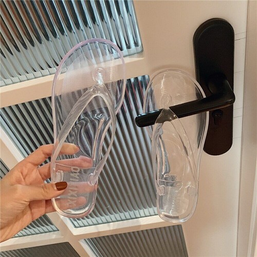 Para mujer Chanclas Transparentes Zapatos de Verano Pantuflas Zapatos de Playa Sandalias Nuevos - Imagen 5 de 15