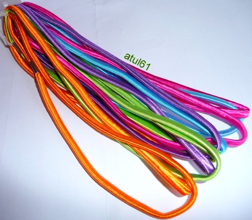 Elastic HeadBands Black/Colours Kylie/6 Long Thin hair Bands Sports Accessories - Picture 12 of 54