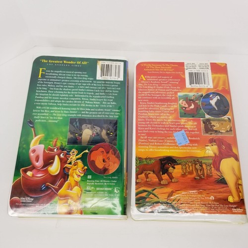 Disney Clamshell VHS Lot Lion King Sword in the Stone Jungle Book Robin Hood - Picture 13 of 15