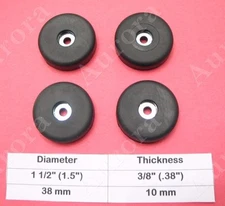 4 Rubber Feet (1.5" x 0.38") Amps, Speakers, Cases, Cabinets, Pro Gear, Guitar