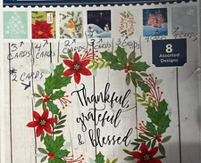 25 Christmas Holiday Cards Assortment 8 Different Designs w/Envelopes USA Made