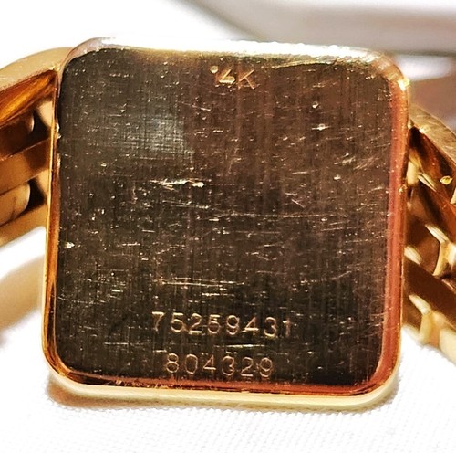 C1953 Movado Aviso Ladies Wristwatch Watch 14K Gold Band & Case w/Diamond Bezel - Picture 12 of 20