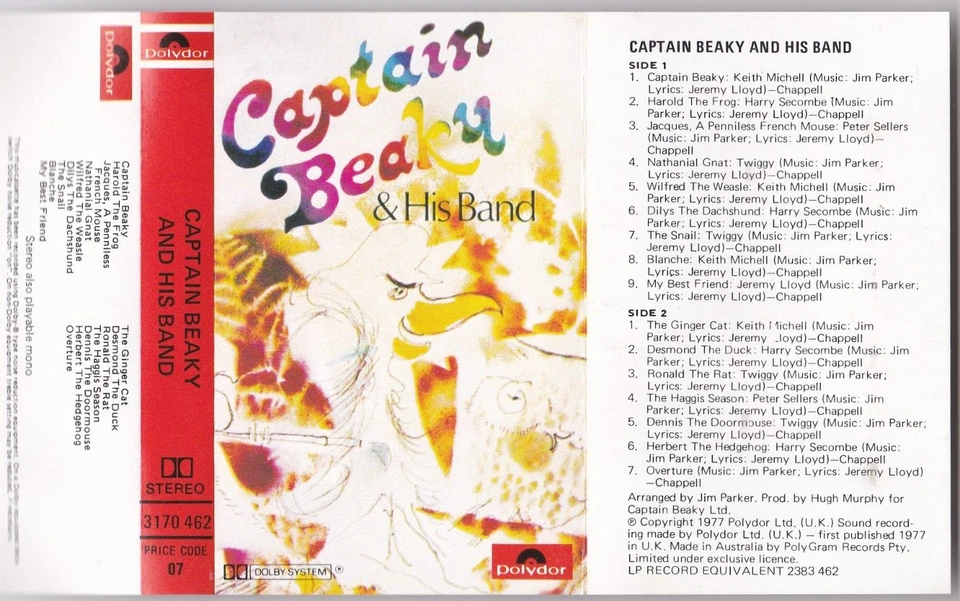 Captain Beaky And His Band - Cassette (Polydor 3170 462 Australia 1977) - Image 2 of 4