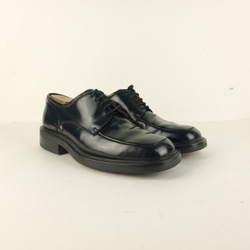Skechers Shoes Men 8H Black Y2K Leather Square Toe Chunky Retro Vintage Oxford - Picture 2 of 13