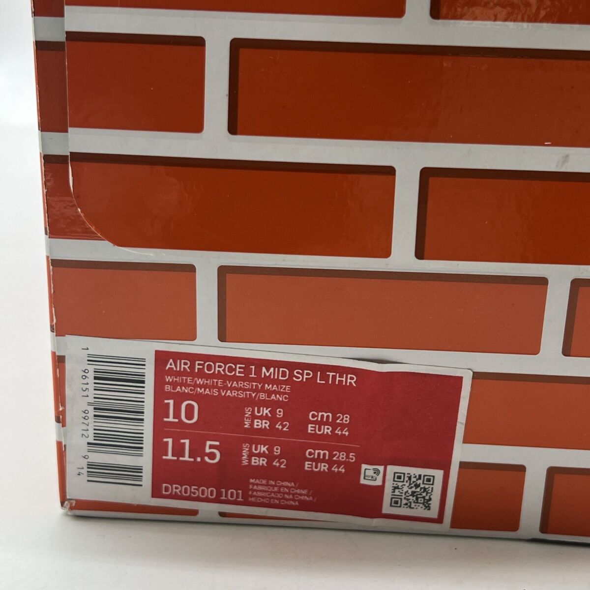 Size 10 - Nike Off-White x Air Force 1 SP Leather Mid