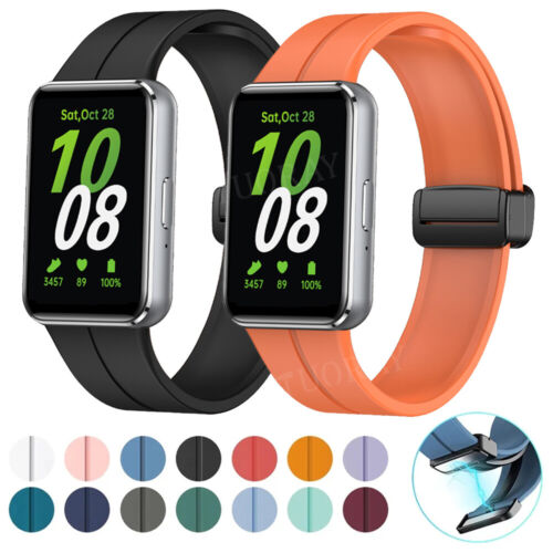 For Samsung Galaxy Fit 3 SM-R390 Strap Stainless Steel Silicone Nylon Watch Band - Picture 4 of 374