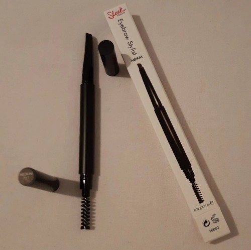 Eyebrow Stylist Brow Scupling Pencil By SLEEK Double Ended Medium Brown DIY