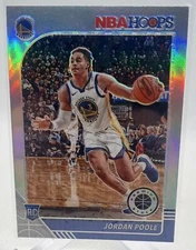 2019-20 Hoops Premium Stock #223 Jordan Poole Prizms Silver