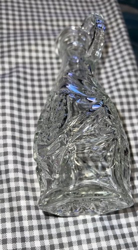 CRUET EAPG Vintage Anchor Hocking Vinegar Oil VASE Clear Cut Crystal Star Burst - Picture 16 of 21