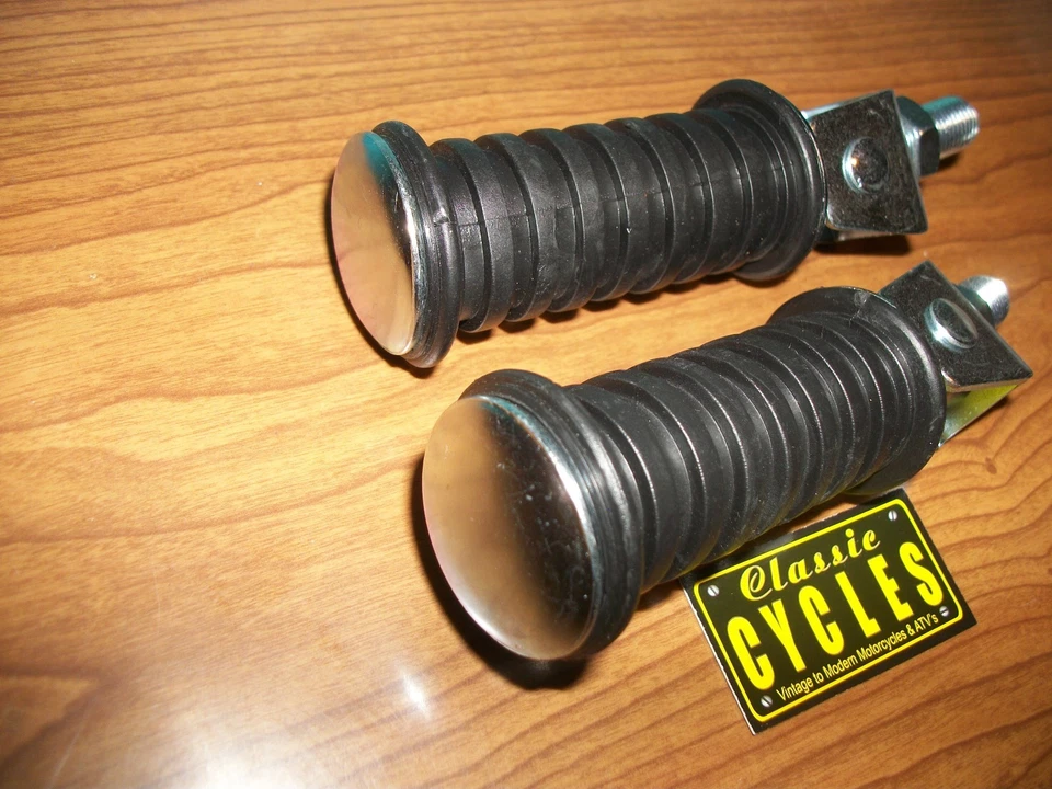 Yamaha, Enduro, estriberas reposapiés trasero DT, AT, CT, RT, DT125 DT175, DT250, DT360, Foto 4 de 4