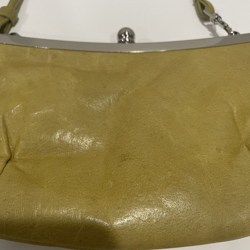 Vintage Ego Yellow Clutch Shoulder Bag Women’s Purse With Silver Clasp - Picture 6 of 11