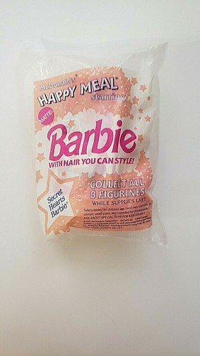 Cake Topping 1992 McDonalds Barbie mit Haaren zum Stylen - Bild 4 von 4