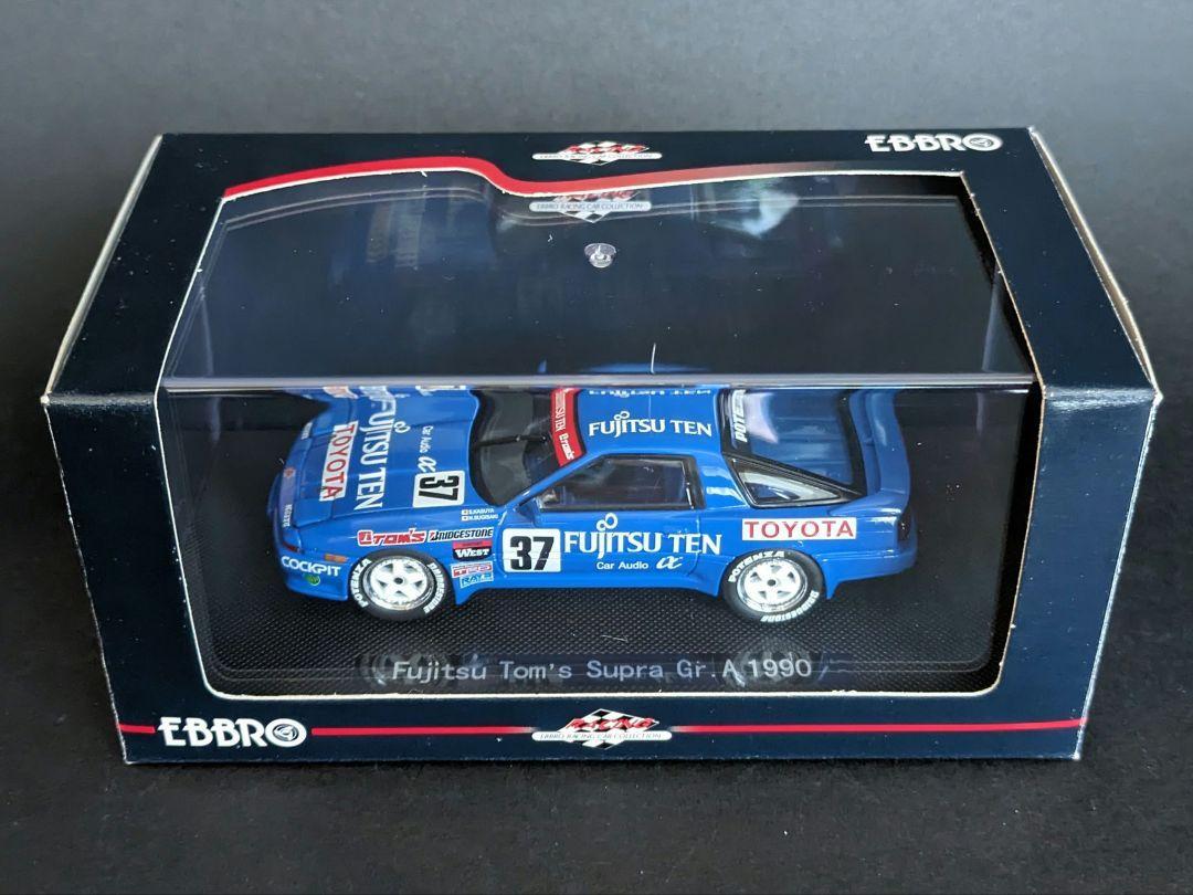1/43 エブロ 富士通 TOM'S スープラ EBBRO 1/43 Fujitsu Tom's Supra Gr.A 1990 #37 | eBay