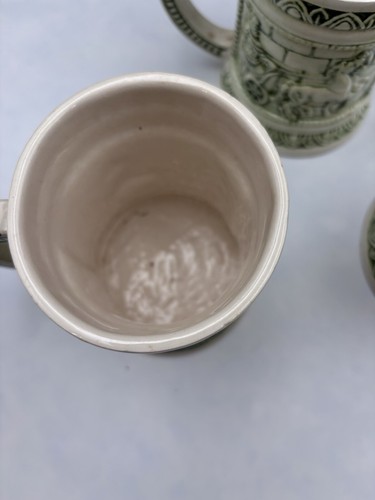 Tazza Stein ceramica verde carro romano fatta a mano vintage 1974 set di tre - Foto 5 di 9