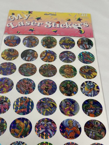 Vintage My Laser Sticker Basteln Kinder Sammelalbum 40 Sticker - Bild 2 von 2