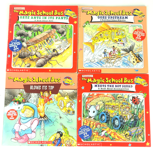 The Magic School Bus Scholastic Children’s Picture Books Paperback Lot of 4 - Picture 1 of 13