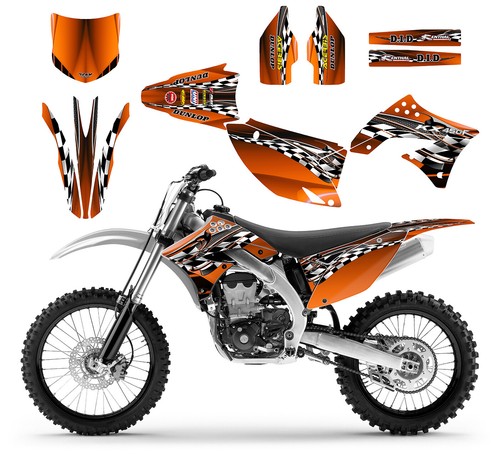 KX450F 2009 2011 KXF450 kit de gráficos servicio personalizado gratuito #2500G - Imagen 6 de 19