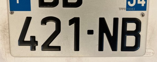 FRENCH REGION LANGUEDOC OCCITANIE JEEP license plate DB 421 NB Flag Montpellier - Picture 9 of 12