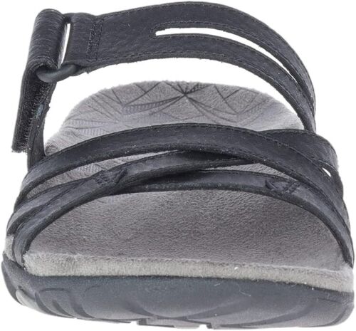 Merrell Z4669* Black Leather Rosa Sandspur Strappy Slide Sandals Size 7 M - Picture 3 of 7