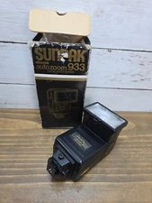 SUNPAK Thyristor AutoZoom 333 Electronic Flash Unit For Pentax -MINT Condition