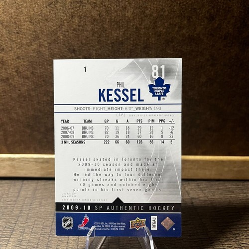 2009-10 Upper Deck SP Authentic Hockey - Pick a Card - Picture 3 of 109