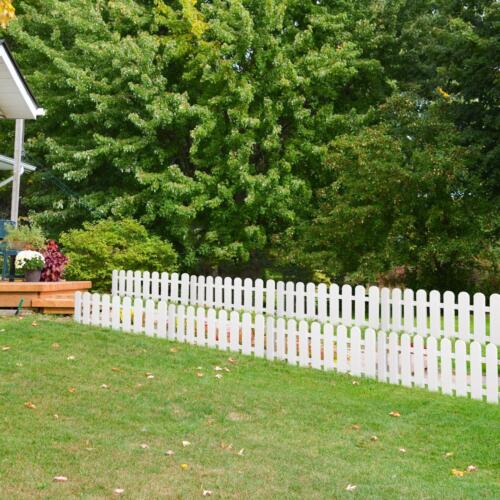 4 Sets Plastic Picket Fences Garden Courtyard Decorative Fences Garden Border Fe - Picture 2 of 24