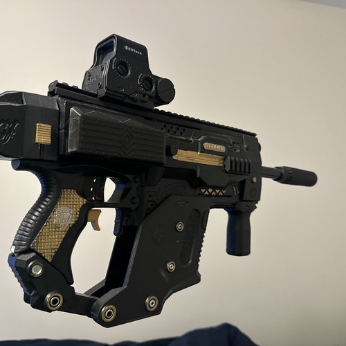 Fully Modded And Custom Painted Stryfe Nerf Blaster!!! Custom Internals, Worker