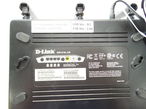 D-Link Wireless DIR-619L-ES 300 Mbps 4-Port Wireless Router 802.11b/g/n - Picture 3 of 3