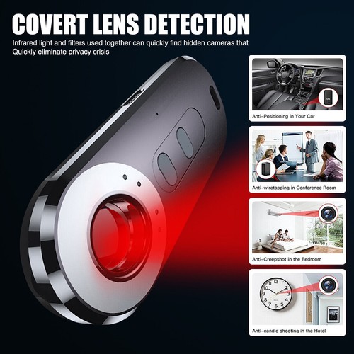 Hotel Anti-spy Hidden Camera Wireless Infrared Tracking Vibration Alarm Finder - Picture 7 of 12