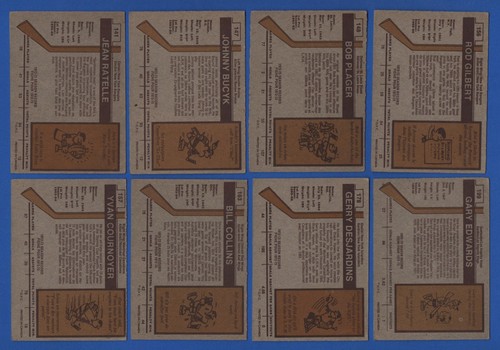 1973-74 OPC O PEE CHEE NHL CARD DARK GRAY BACK ERROR VARIATION 133-264 SEE LIST - Picture 85 of 457