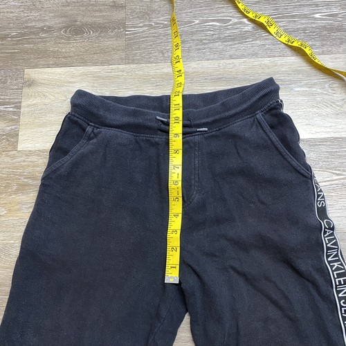 CALVIN KLEIN Graphic Stretch Tie Waist Blue Jogger Pants Girl's Size Large 14-16 - Picture 9 of 10