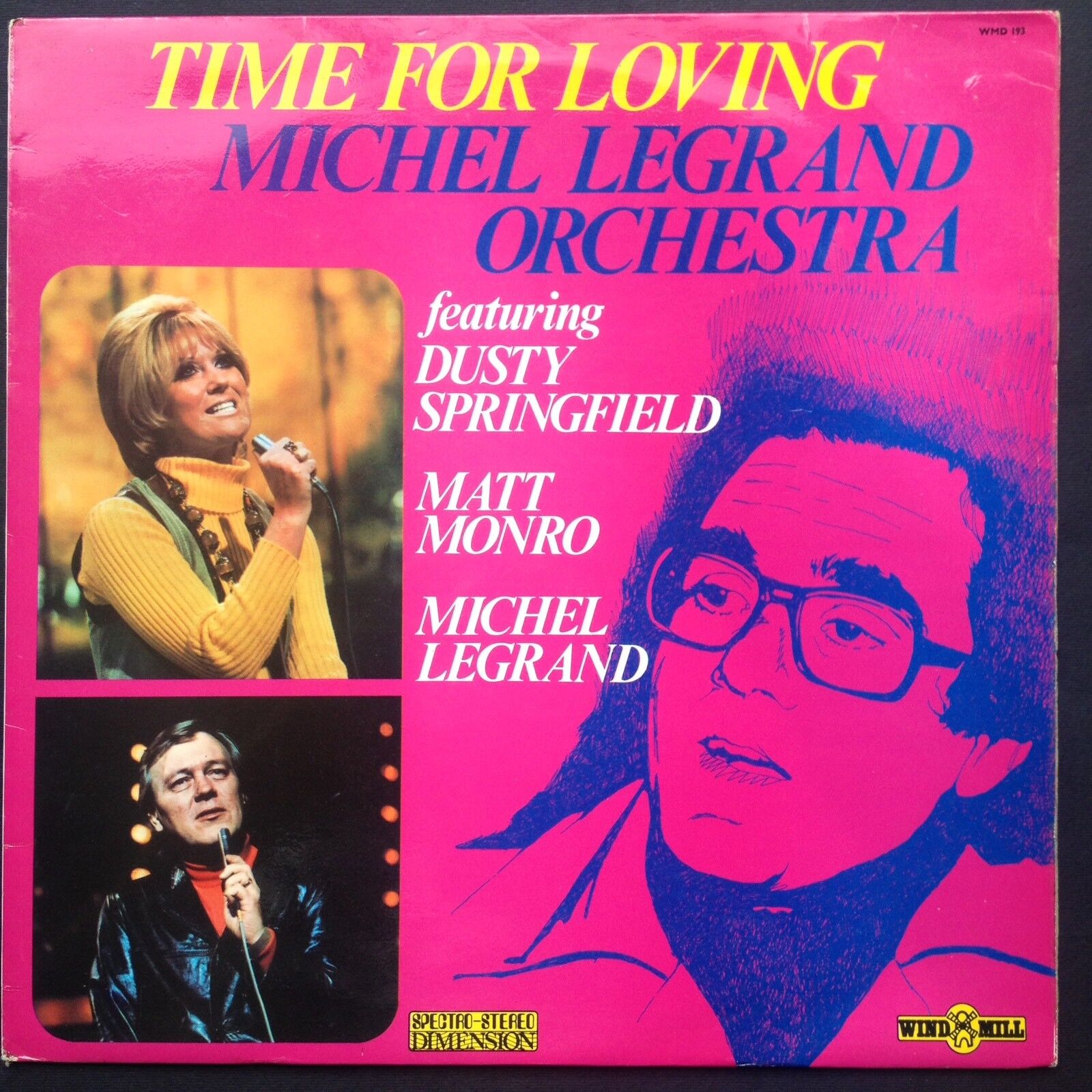 Michel Legrand TIME FOR LOVING Film Soundtrack LP Dusty Springfield Matt Monro 