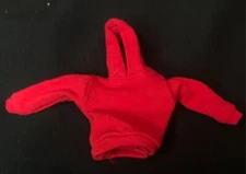 SU-SS-R: 1/12 FIGLot Fabric Hoodie for 6" Muscular body - Red