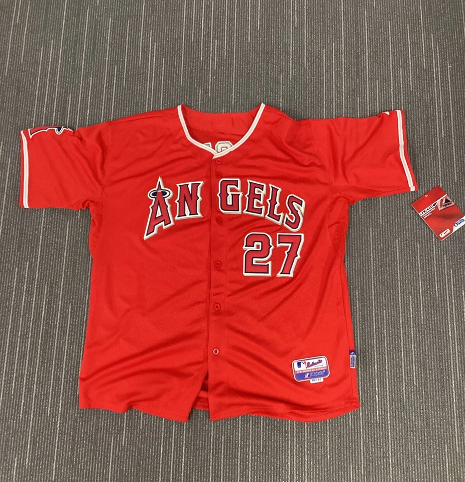 Mike Trout Signed Jersey Majestic Angels Auth MLB Baseball Autograph PSA/DNA - Image 4 of 4