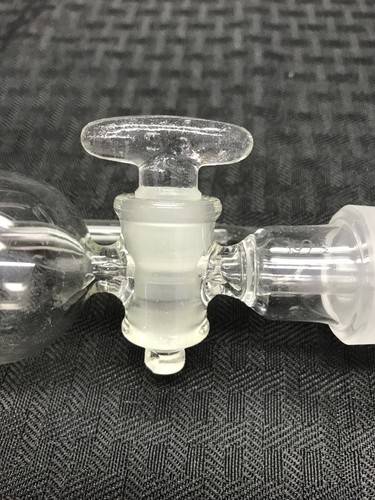 Lab Glass 125mL 19/22 29/42 Pressure Equalizing Addition Funnel 2mm Stpck B - Picture 5 of 6