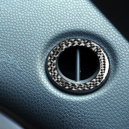 Carbon Fiber Dashboard Side Air Vent Trim Ring for Mini Cooper 2005-2006 - Picture 2 of 5