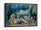 PAUL CEZANNE, BATHERS LES GRANDES -FLOATER/FLOAT EFFECT FRAMED CANVAS ART PRINT