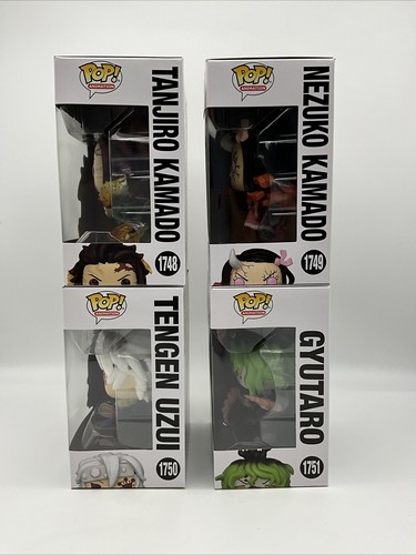 Funko Pop Animation Demon Slayer S6 Tengen Tanjiro Nezuko Gyutaro w/Protectors - 第 3/15 張圖片